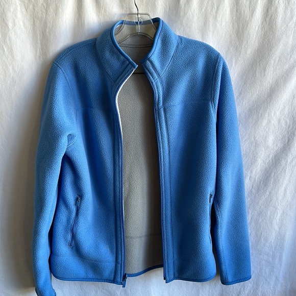 Reversible blue/gray fleece jacket - Picture 4 of 9